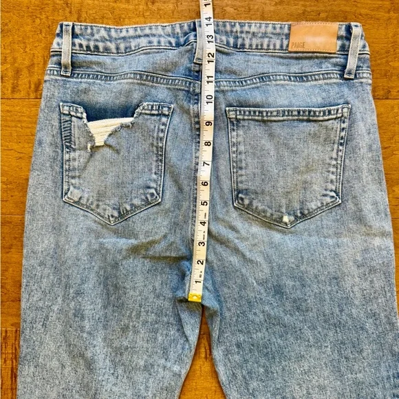 PAIGE Cindy Light Blue Straight Leg Jeans - Picture 6 of 7